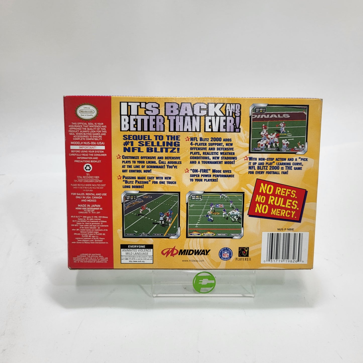 NFL Blitz 2000 (Nintendo 64 N64, 1999) Box Only