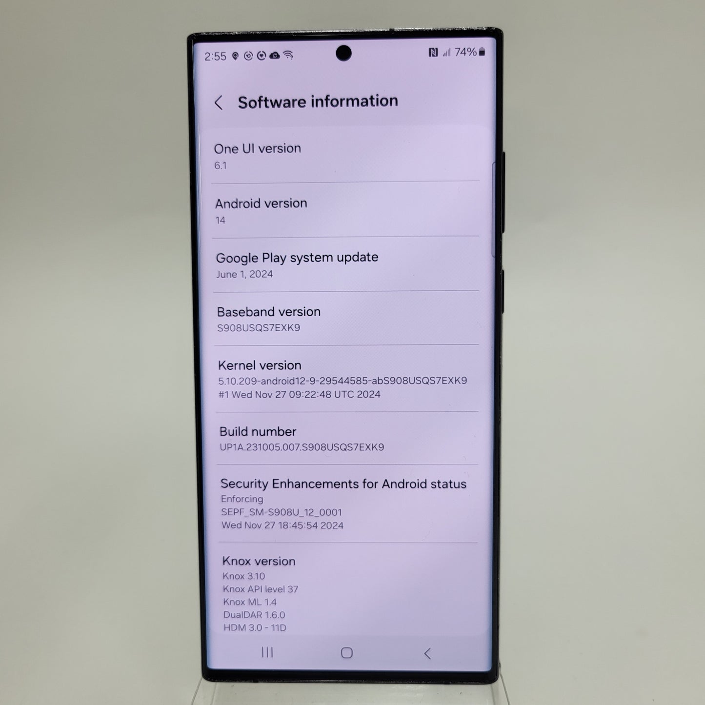 AT&T Samsung Galaxy S22 Ultra 12GB RAM 256GB SM-S908U Absolute Black