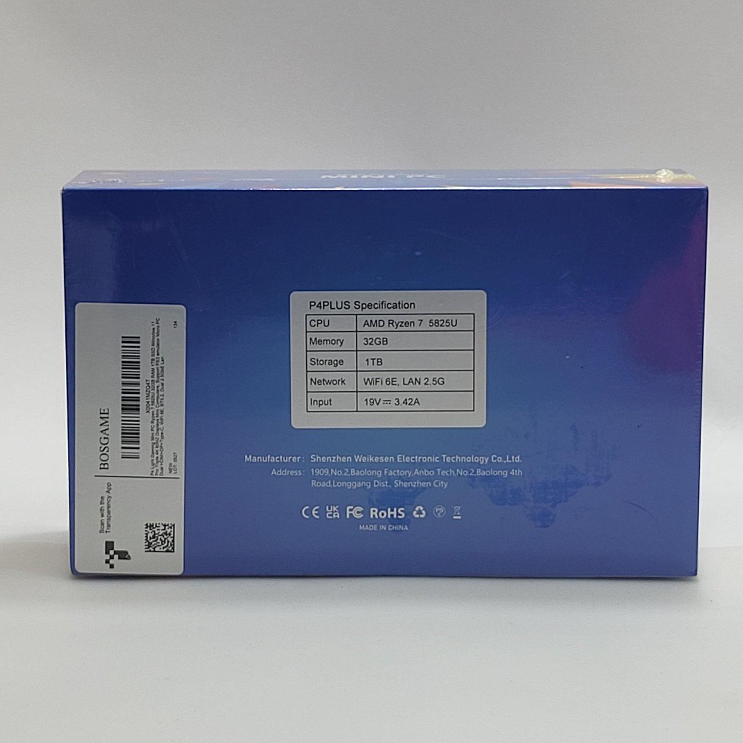 New Beelink p4plus ryzen 7 5825u 3.20GHz 32GB RAM 1TB SSD