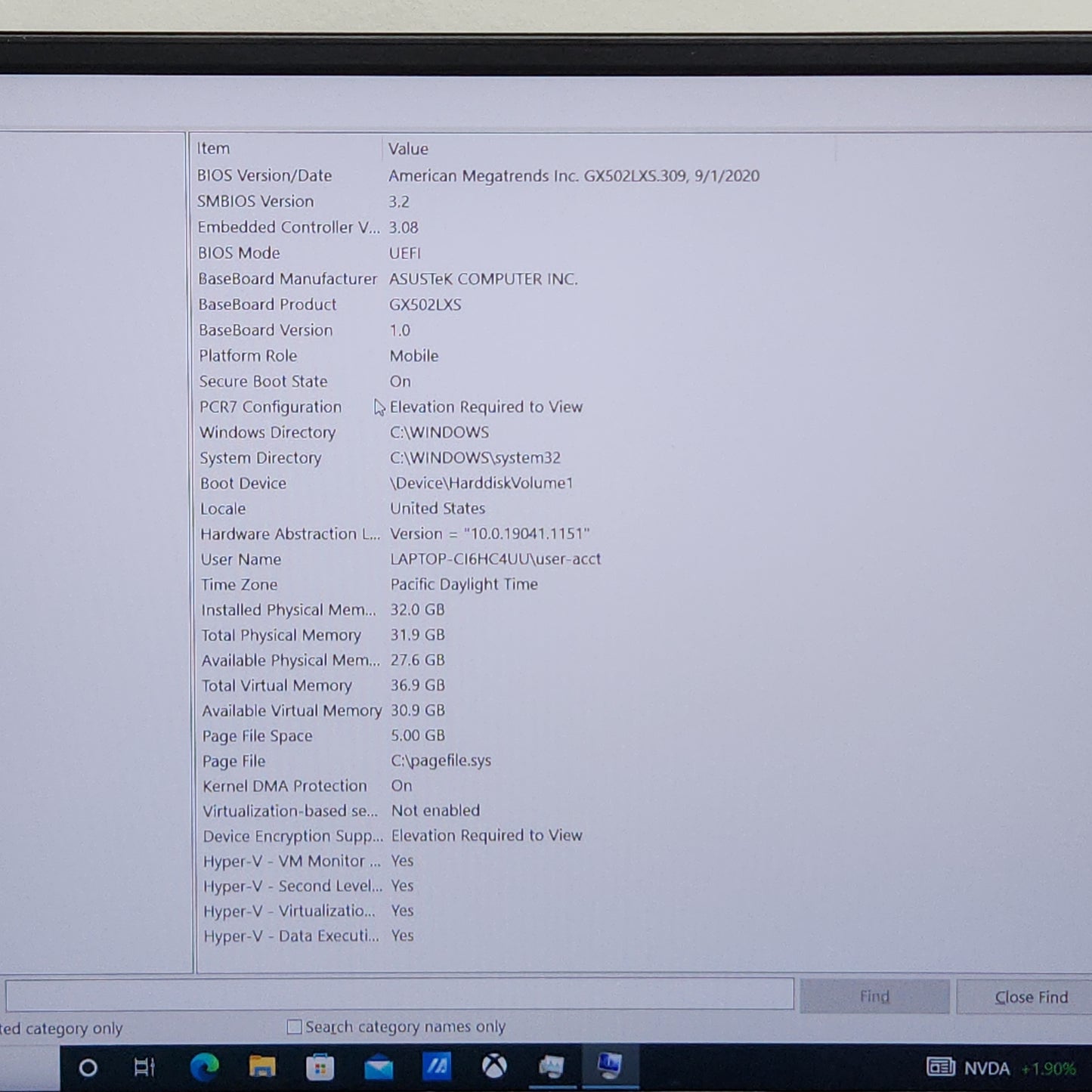 Asus ROG Zephyrus S15 GX502LXS-XS79 15.6" i7-10875H 2.3GHz 32GB RAM 1TB SSD GeForce RTX 2080 Super Max-Q