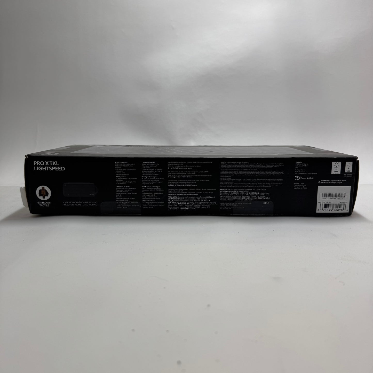 New Logitech Pro X TKL Lightspeed Wireless Gaming Keyboard 920-012122