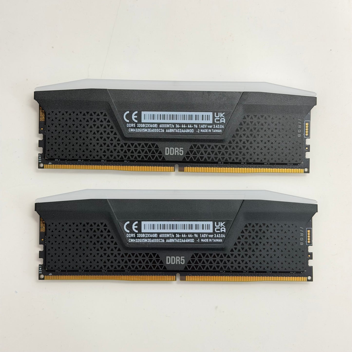 Corsair Vengeance RGB Pro 32GB (2x16GB) RAM DDR5 6000MHz CMH32GX5M2E6000C36