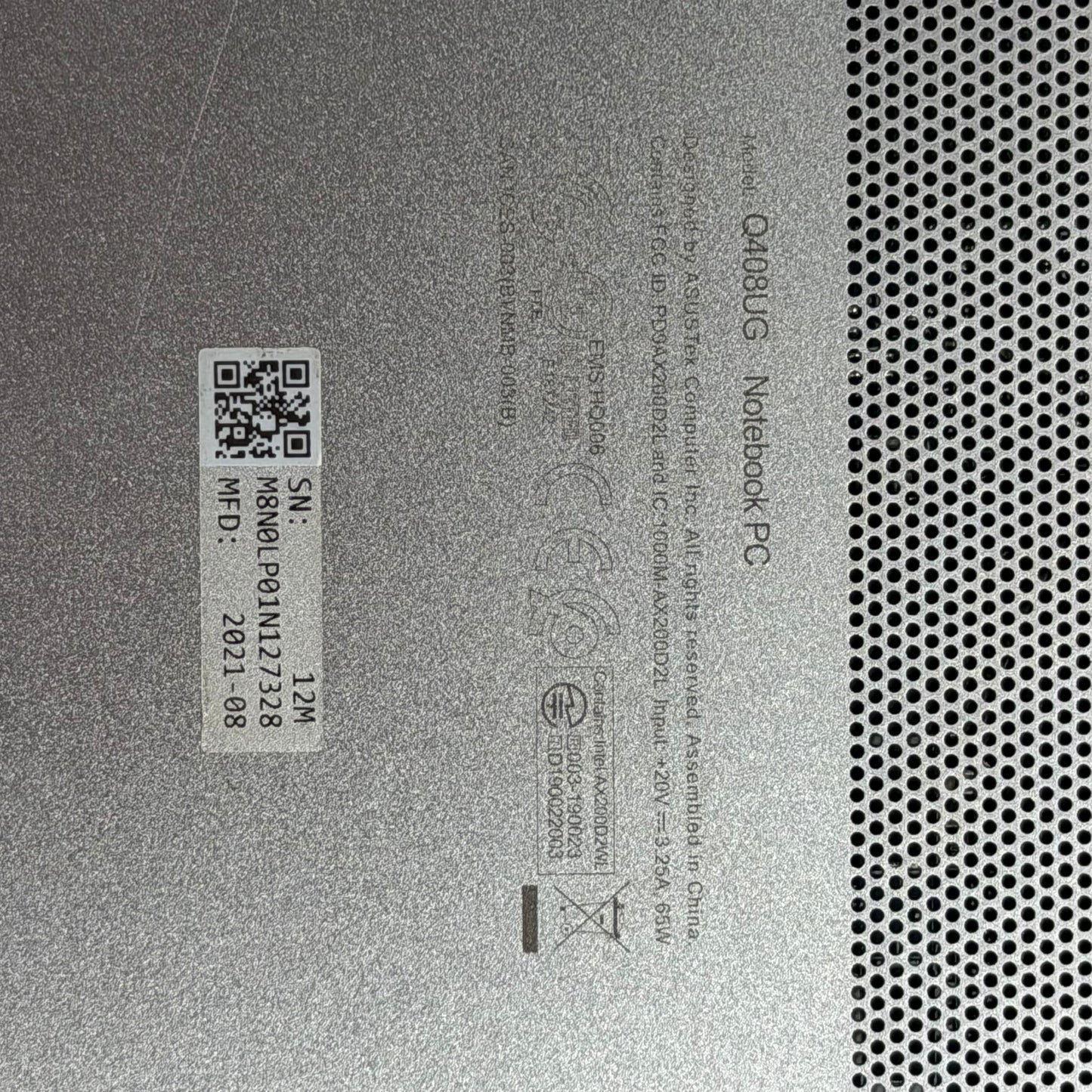Asus Zenbook 14 Q408UG 14" Ryzen 5 5500U 2.1GHz 8GB RAM 256GB SSD GeForce MX450