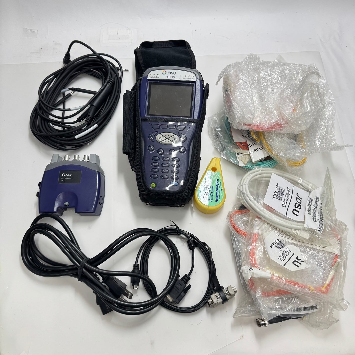 JDSU HST-3000 SIM T1 Ethernet Handheld Network Tester Communications Analyz