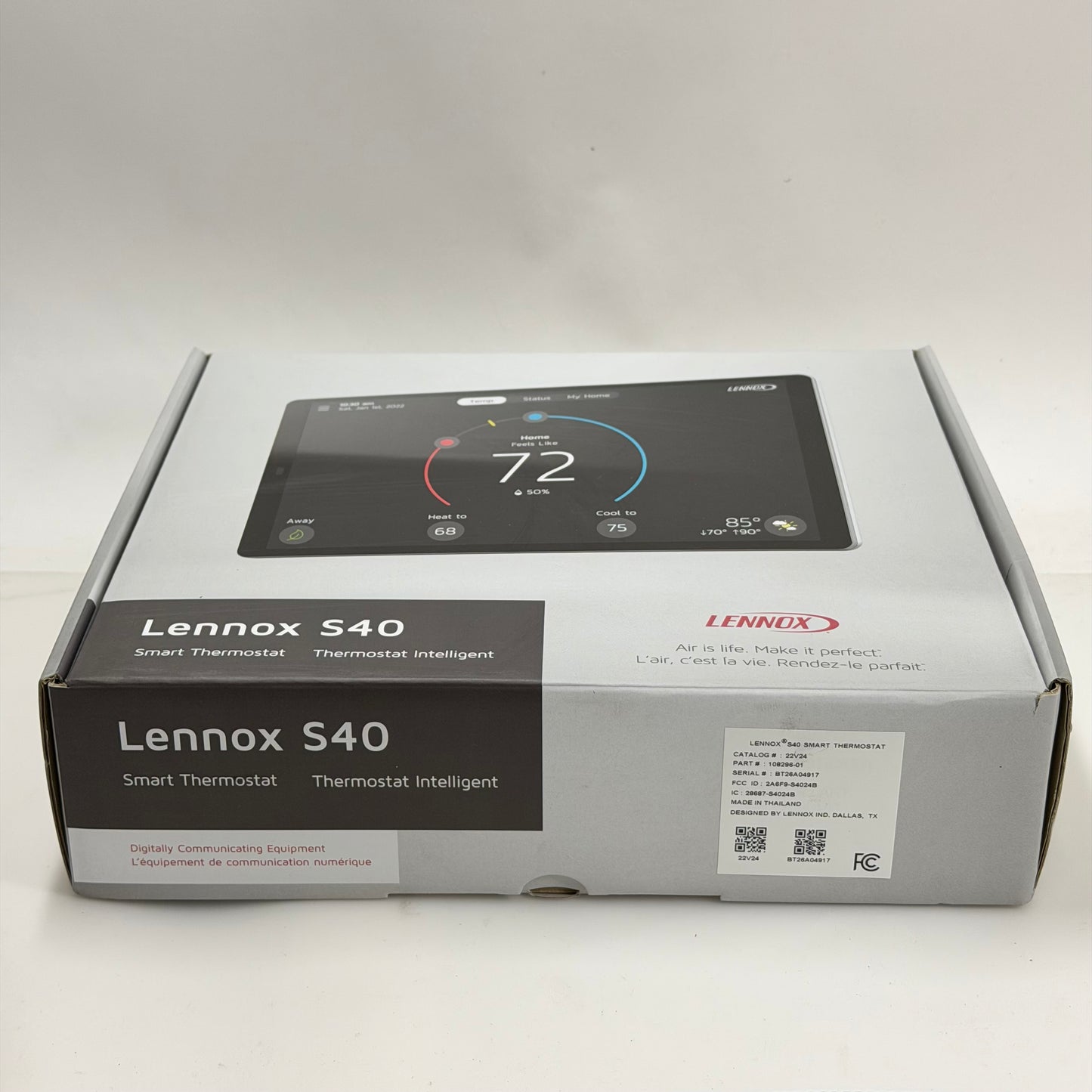 NEW Lennox 22V24 iComfort S40 Smart Thermostat WiFi Touchscreen