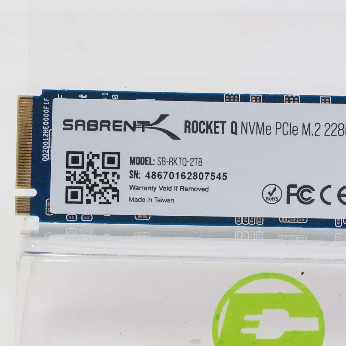 Sabrent 2280mm Rocket 2TB M.2 NVMe Gen 3.0 x 4 SSD SB-ROCKET-2TB