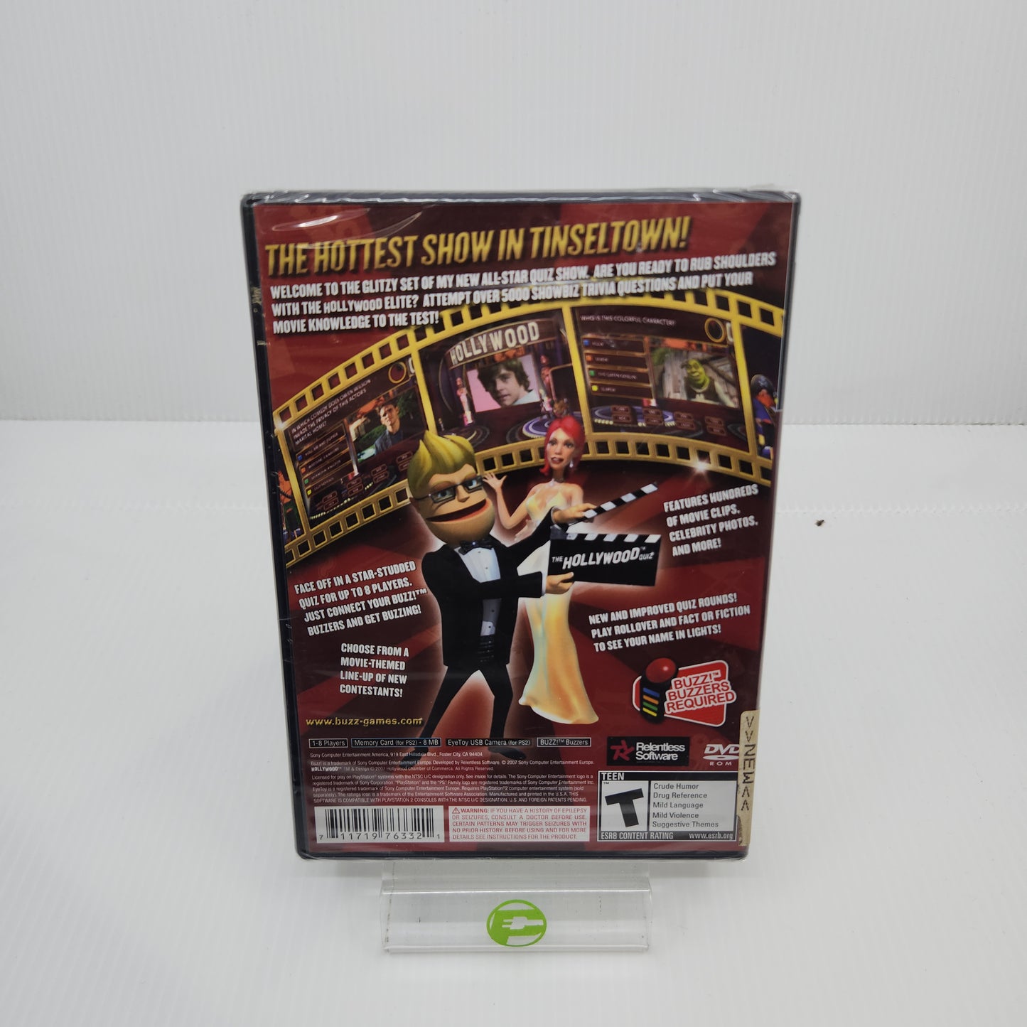 New Buzz!: The Hollywood Quiz (Sony PlayStation 2 PS2, 2008)