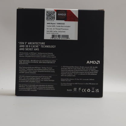New AMD Ryzen 9 9950X3D 4.3 GHz 16 Core 100-100000719WOF 32 Thread AM5