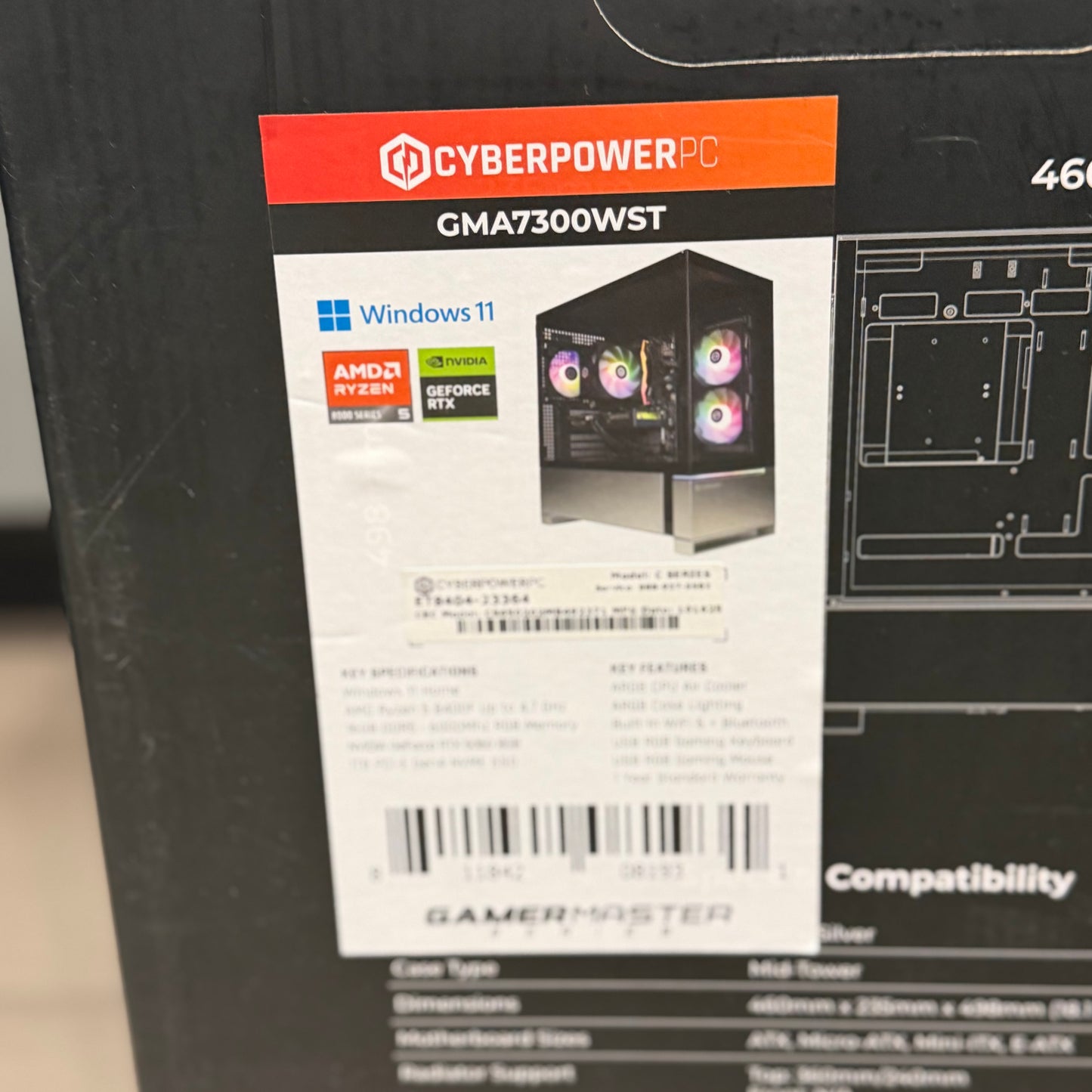 New CyberPower GMA7300WST Prebuilt Gaming PC