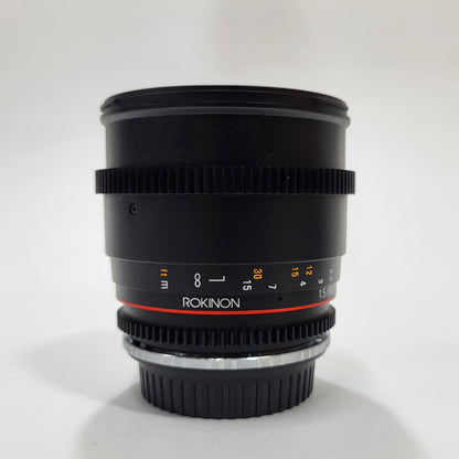 Rokinon 85mm T1.5 AS IF UMC Lens for Canon EF Mount