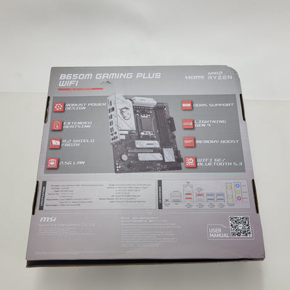 MSi B650m Gaming Plus WIFI AM5 mATX Open Box