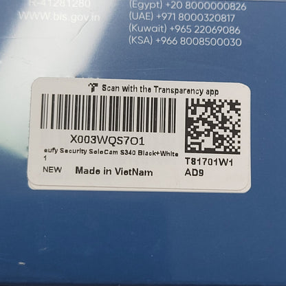 New Eufy Security SoloCam S340 Outdoor 360 Camera X003WQS7O1 Unclaimed
