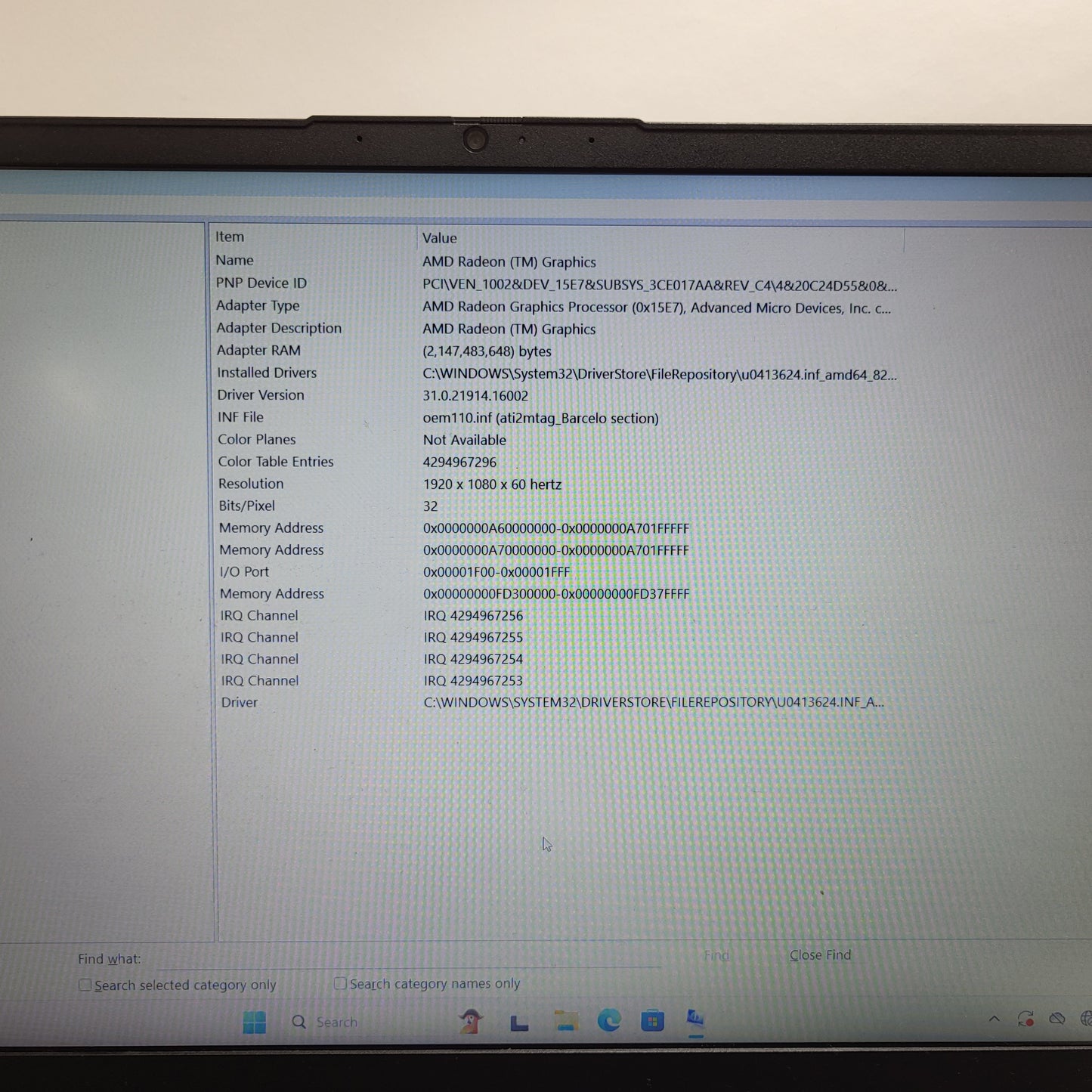 Lenovo V15 G4 ABP Ryzen 7 7730U CPU 40GB RAM 1TB SSD