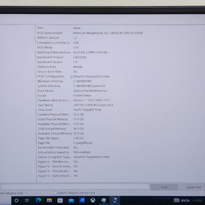 Asus ROG Zephyrus S15 GX502LXS-XS79 15.6" i7-10875H 2.3GHz 32GB RAM 1TB SSD GeForce RTX 2080 Super Max-Q