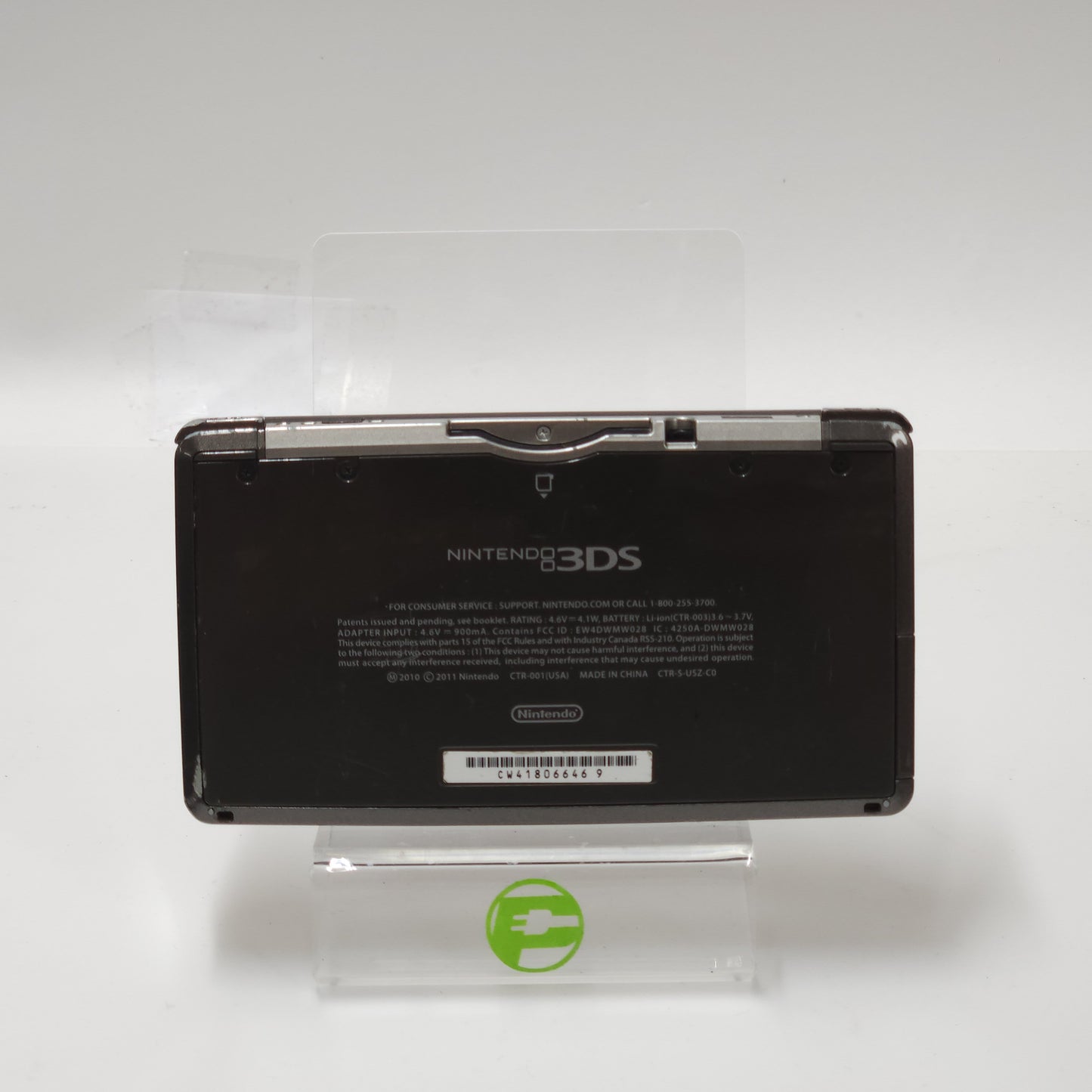 Nintendo 3DS Handheld Game Console CTR-001 Clear Black