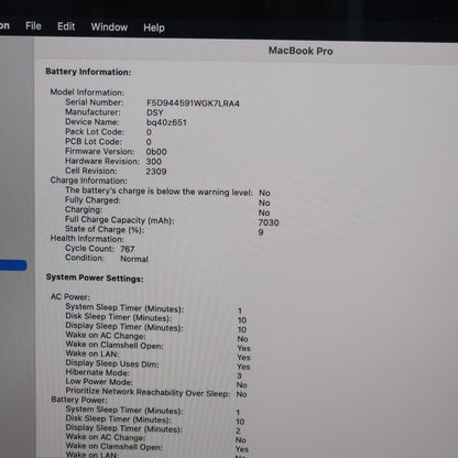 2019 Apple MacBook Pro 16" i7 32GB 1TB Space Gray Radeon Pro 5300M