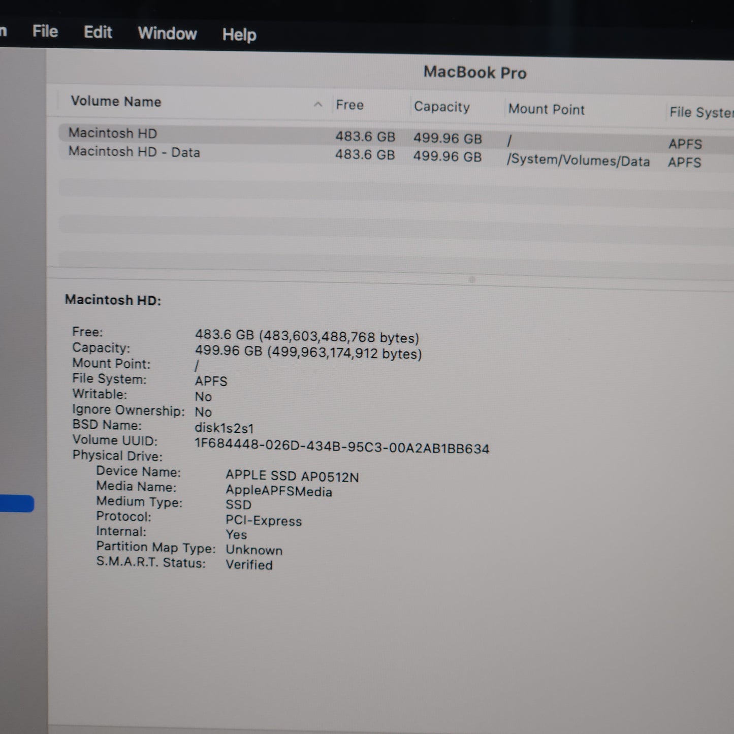 2019 Apple MacBook Pro 16" i7 32GB 1TB Space Gray Radeon Pro 5300M