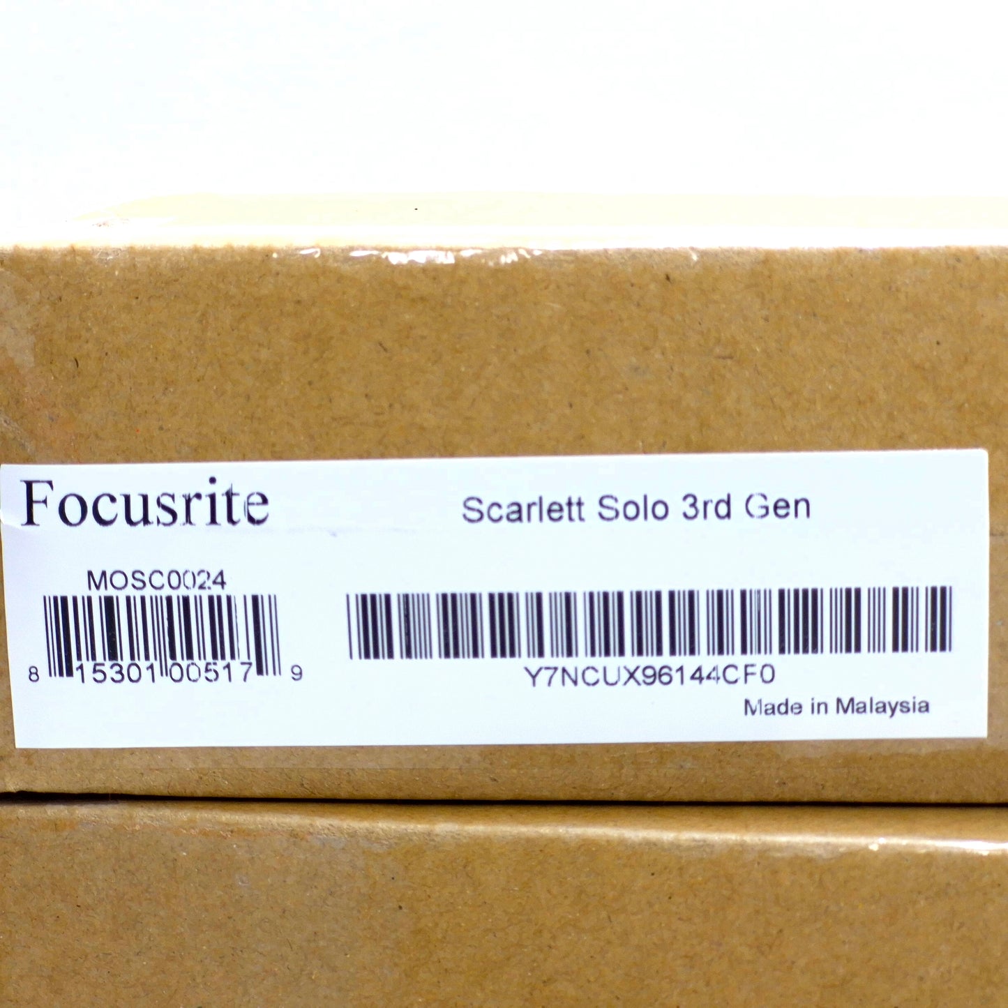 New Focusrite Scarlett Solo (3rd Gen) USB Audio Interface