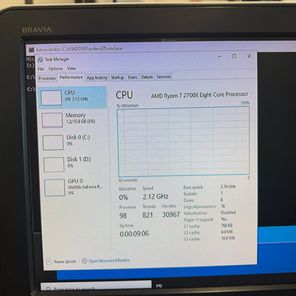 Custom PC Ryzen 7 2700X 16GB RAM 256GB SSD OEM RTX 2070