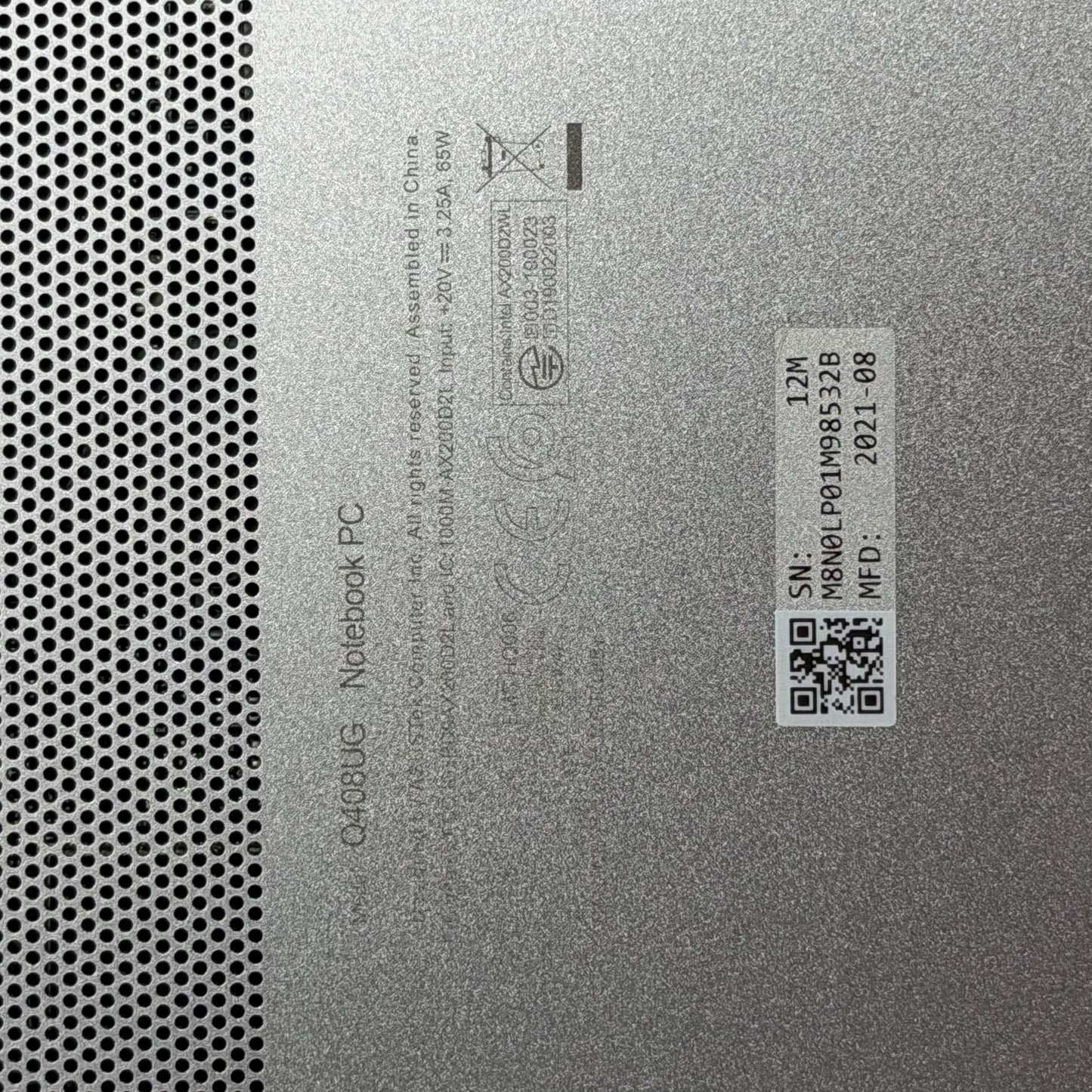 Asus Zenbook 14 Q408UG 14" Ryzen 5 5500U 2.1GHz 8GB RAM 256GB SSD GeForce MX450