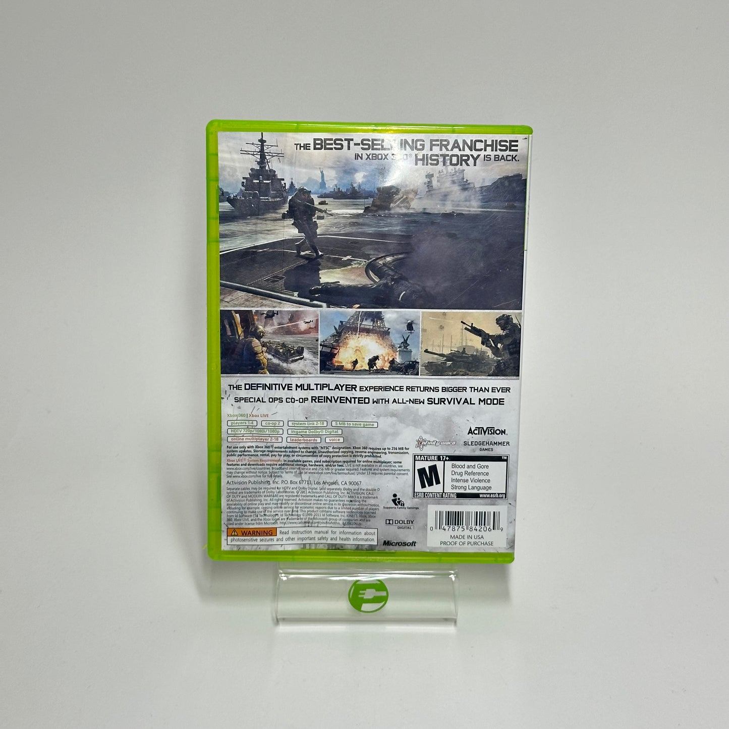 Call of Duty Modern Warfare 3 (Microsoft Xbox 360, 2011)