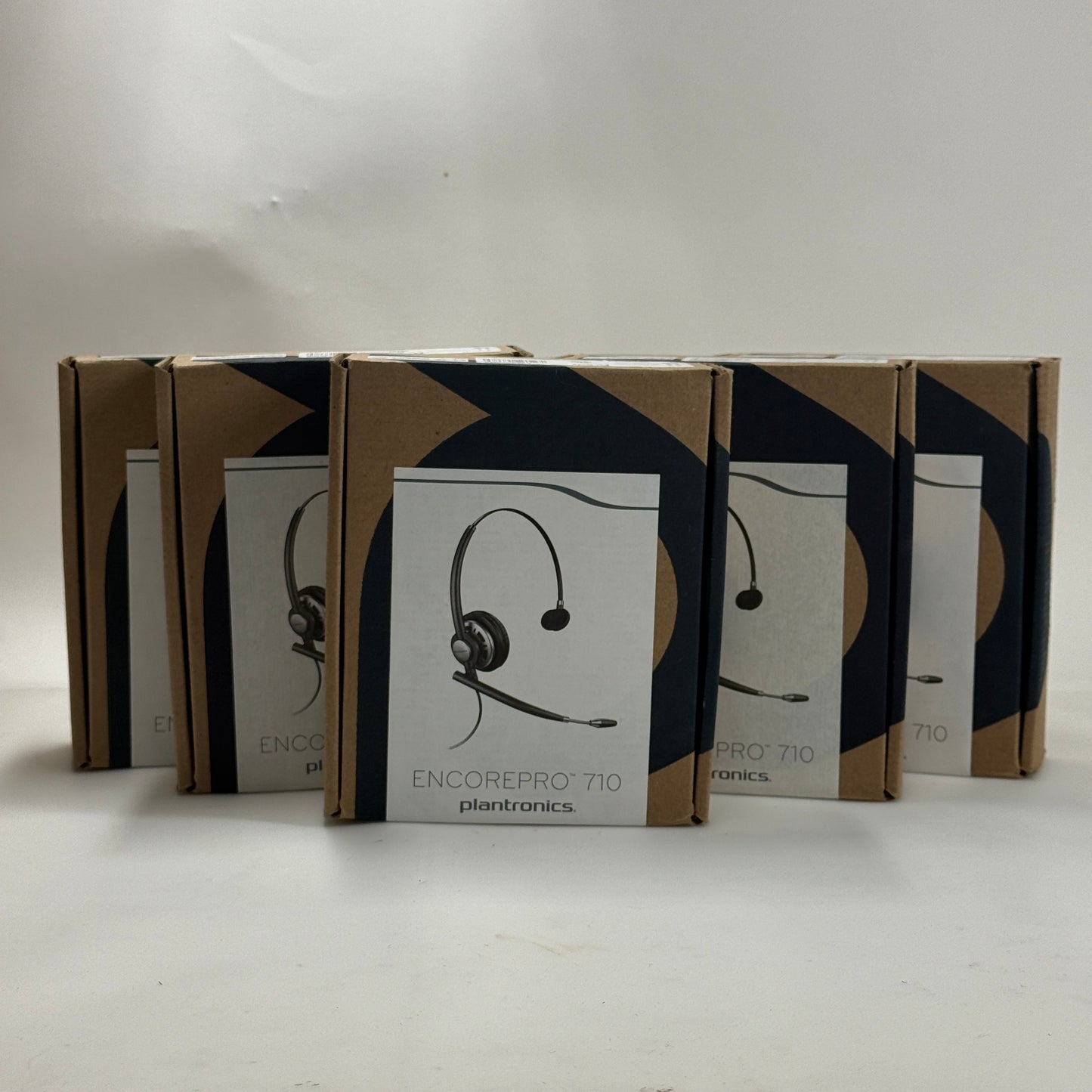 New Plantronics EncorePro 710 Corded Headphones Black HW710