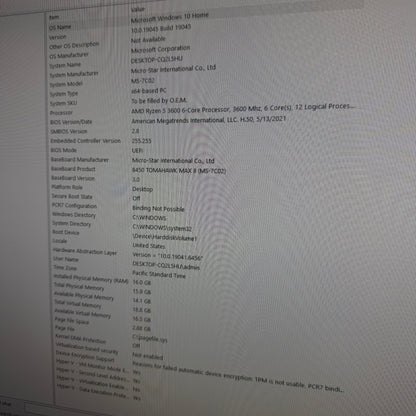 NZXT Custom PC ryzen 5 3600 3.20GHz 16GB RAM GeForce GTX 1660 Super