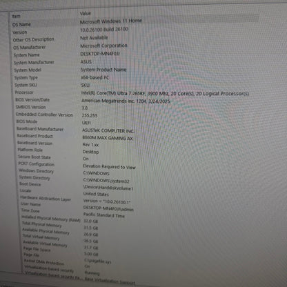 thermaltake Custom PC Ultra 7 265Kf 5.5GHZ 32GB RAM ZOTAC RTX 5070