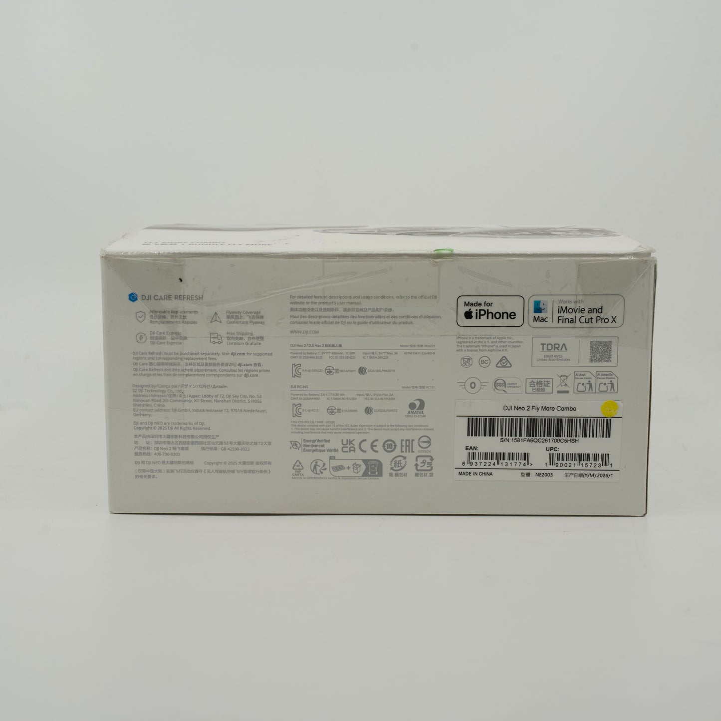 DJI Neo 2 Fly More Combo With RC-N3 Remote Controller NE2003