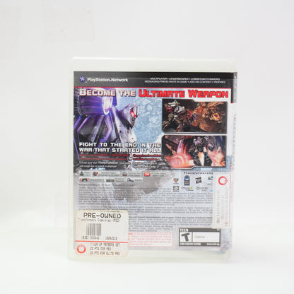 Transformers: War for Cybertron (Sony PlayStation 3 PS3, 2010)