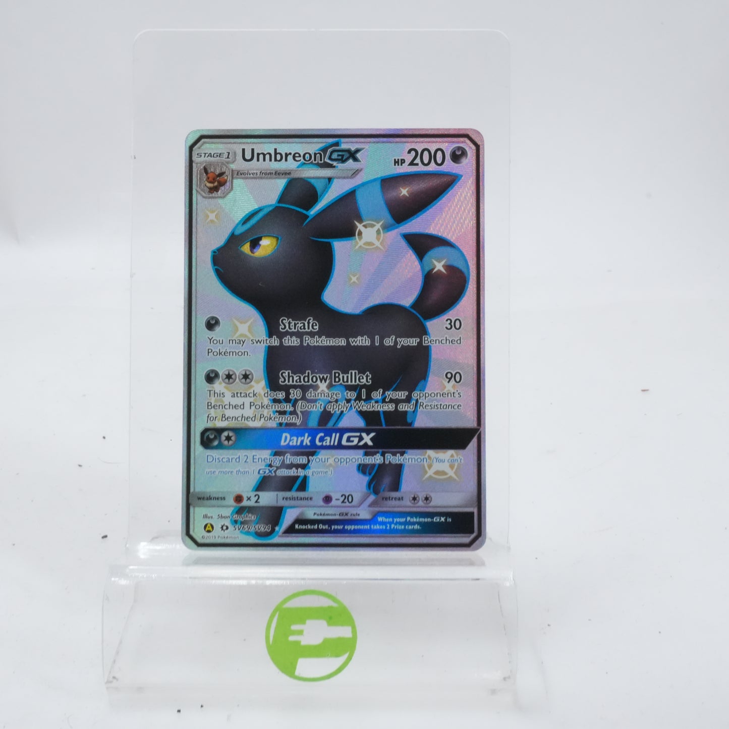 Pokémon TCG Hidden Fates Umbreon Shiny GX SV69/SV94 Holo English