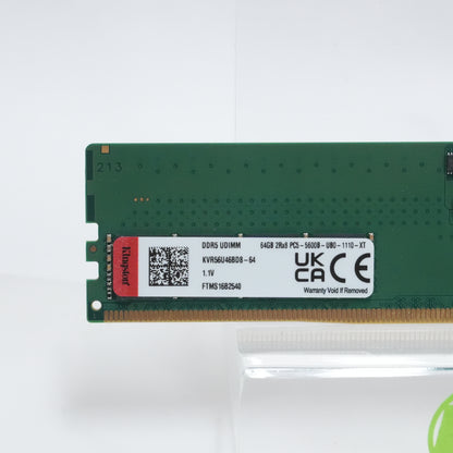 Kingston 64GB (1x64GB) RAM DDR5 5600MHz KVR56U46BD8-64