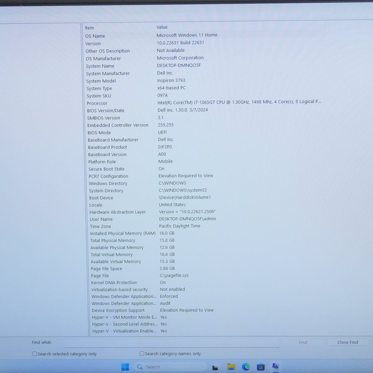 Dell Inspiron 3793 17.3" i7-1065G7 1.5GHz 16GB RAM 256gb SSD 2TB HDD