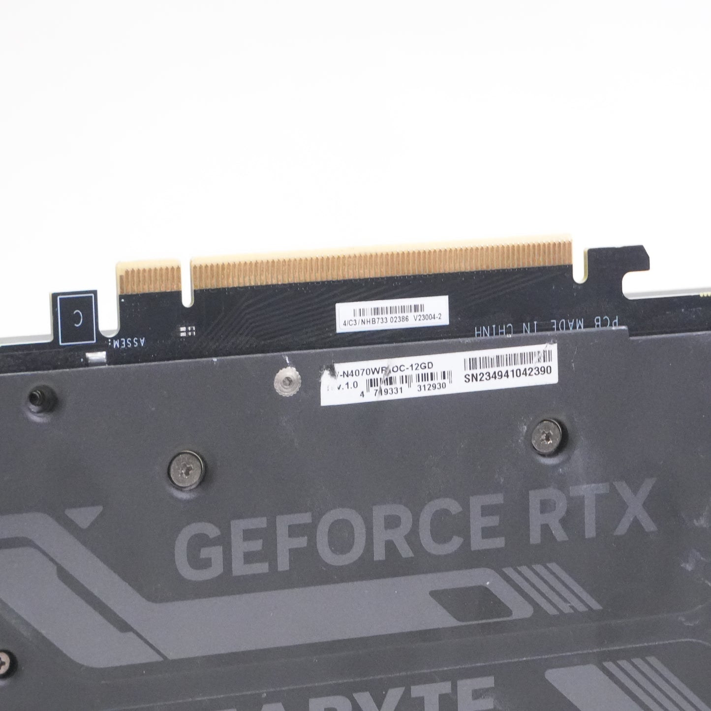 Gigabyte GeForce RTX 4070 12GB GDDR6X Graphics Card GV-N407SWF3OC-12GD 