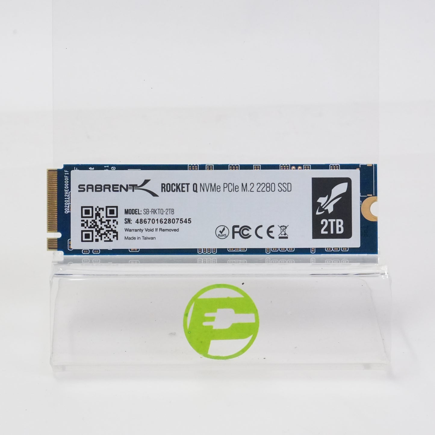 Sabrent 2280mm Rocket 2TB M.2 NVMe Gen 3.0 x 4 SSD SB-ROCKET-2TB