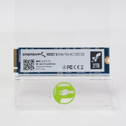 Sabrent 2280mm Rocket 2TB M.2 NVMe Gen 3.0 x 4 SSD SB-ROCKET-2TB
