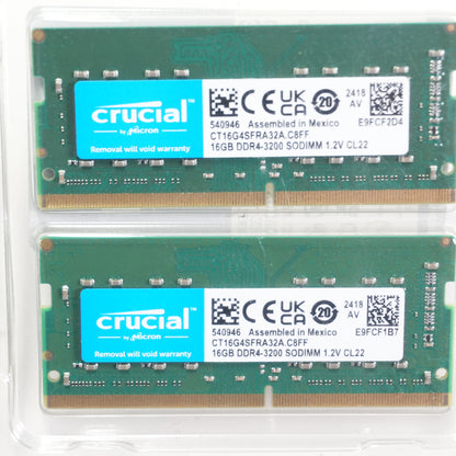 Crucial 32GB (2x16GB) RAM DDR4 3200MHz CT2K16G4SFRA32A