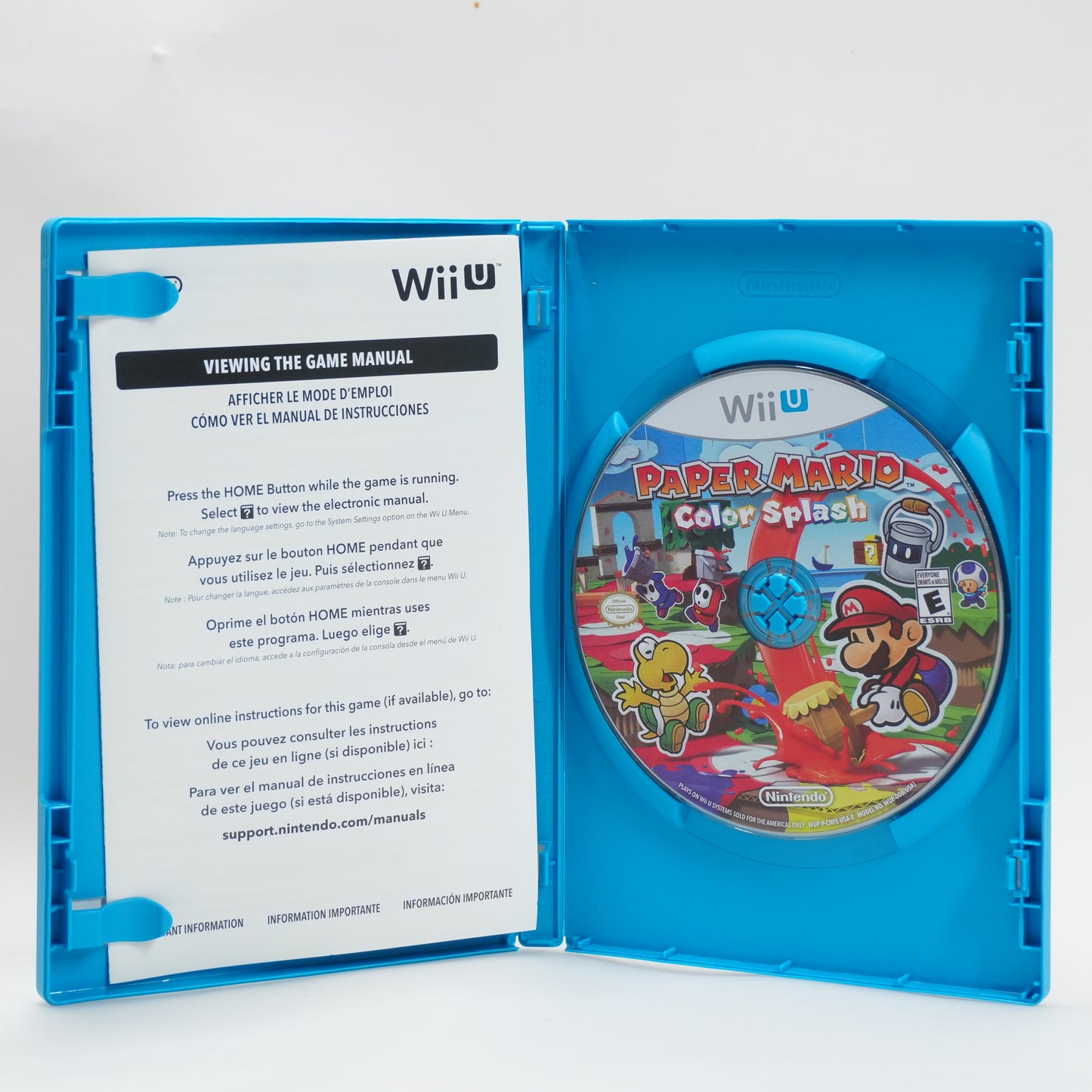 Paper Mario Color Splash (Nintendo Wii U, 2016)