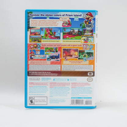 Paper Mario Color Splash (Nintendo Wii U, 2016)