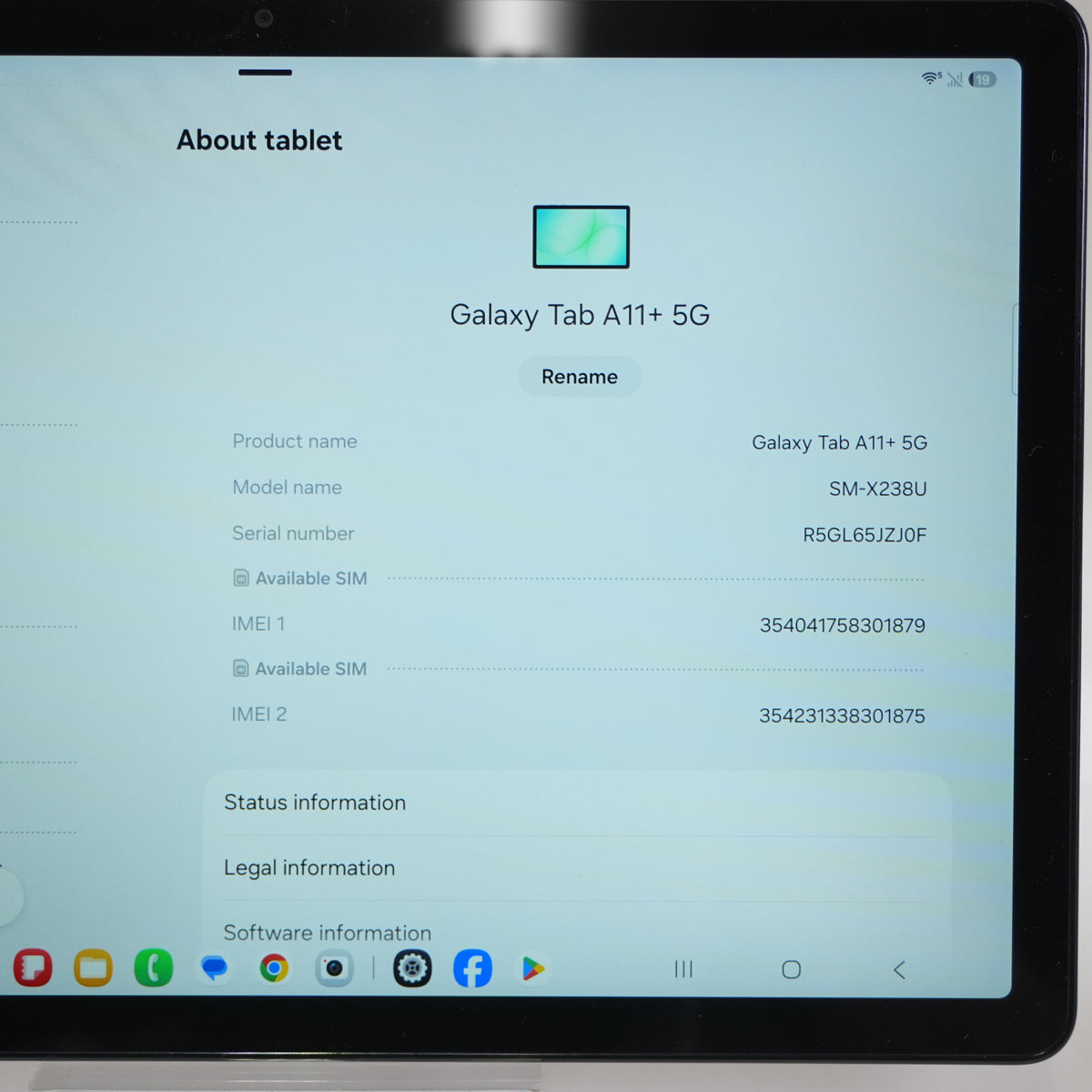 T-Mobile Samsung Galaxy Tab A11+ 5G 11.0" 128GB Gray SM-X238U