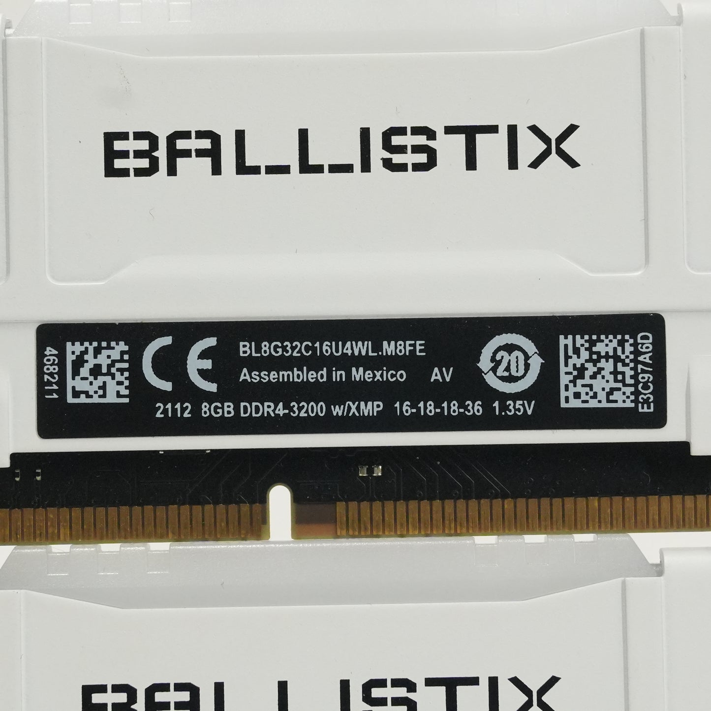 Micron Ballistix 16GB (2x8GB) RAM DDR4 2400MHz BLS4G4D240FSC
