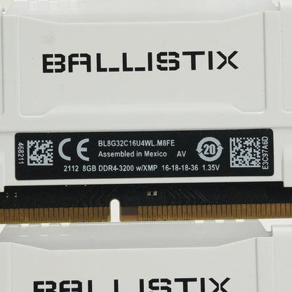 Micron Ballistix 16GB (2x8GB) RAM DDR4 2400MHz BLS4G4D240FSC