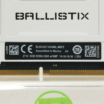 Micron Ballistix 16GB (2x8GB) RAM DDR4 2400MHz BLS4G4D240FSC