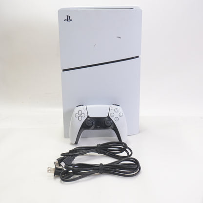 Sony PlayStation 5 Slim Disc PS5 1TB White Console Gaming System CFI-1115A