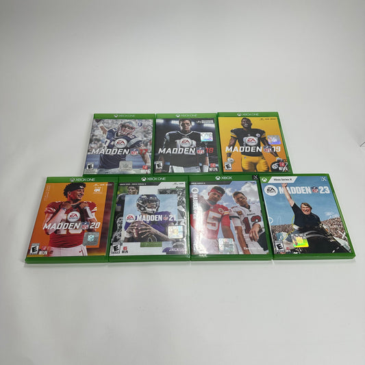 Lot of Games 7 Madden NFL (17-23) Xbox One Games