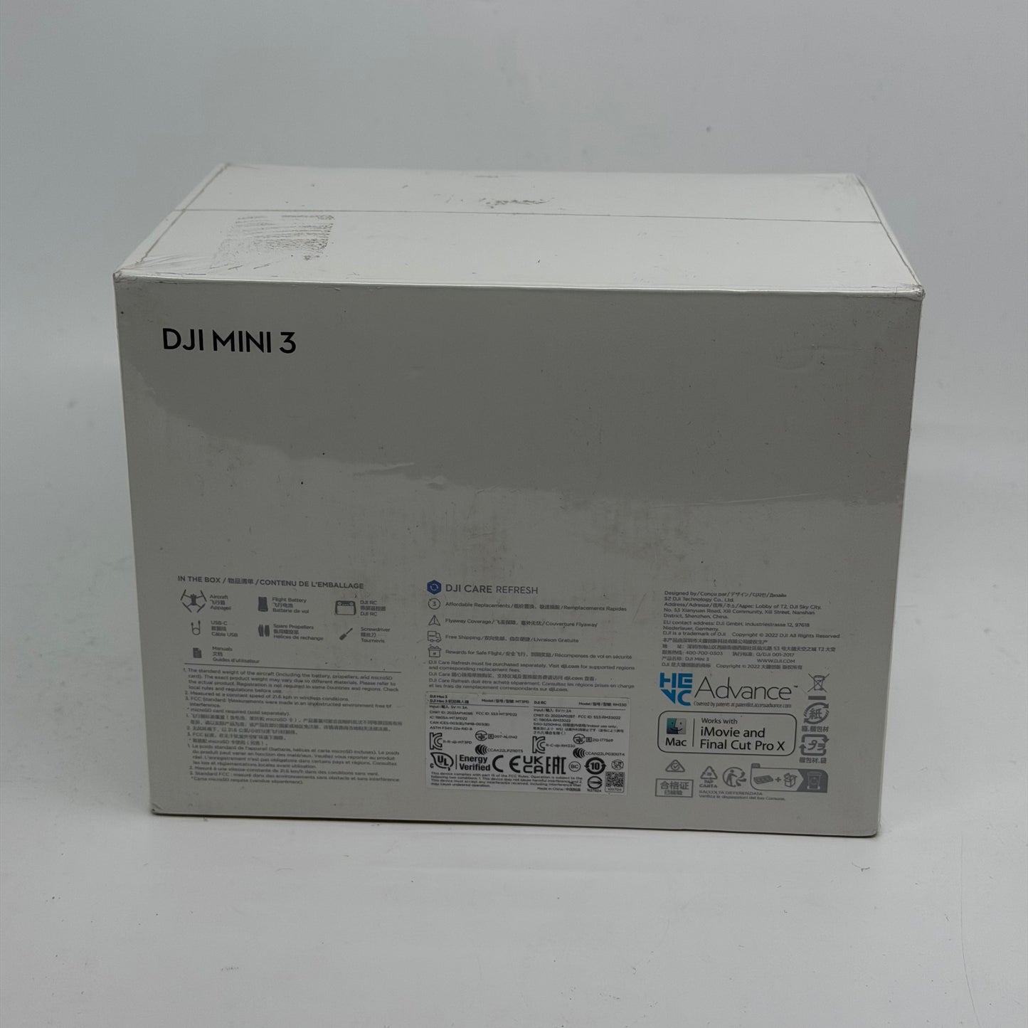 New DJI Mini 3 4K Camera Drone  Fly More Combo DJI RC CP.MA.00000613.01