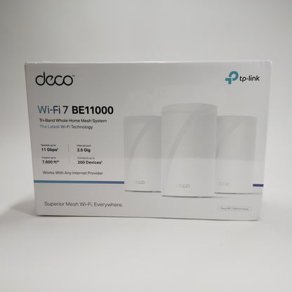 New TP-Link Deco BE11000 Tri Band 1814970 Mesh System