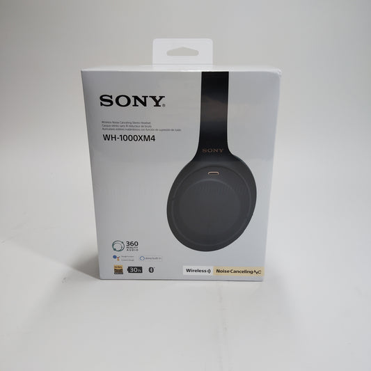 New Sony WH-1000XM4 Wireless Noise Canceling Stereo Headphones Black WH1000XM4/B