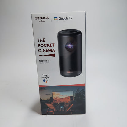 New Nebula Capsule 3 Full HD 1080P 200 Lumens Pocket Projector NB-0003