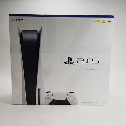 New Sony PlayStation 5 Disc Edition 825GB White Console Gaming System CFI-1115A